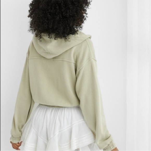 Aerie Cropped Zip Up Hoodie - Picture 2 of 7
